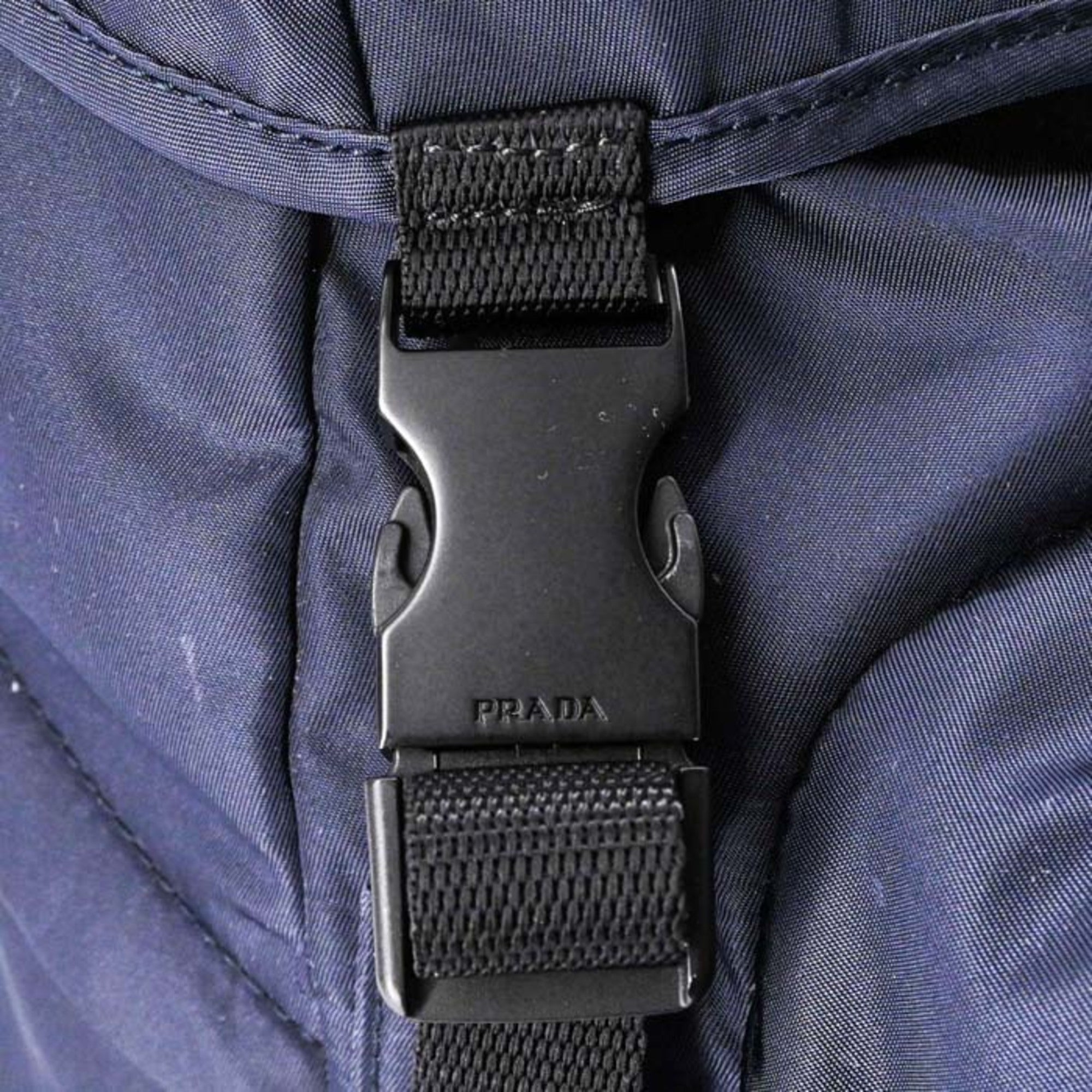 Prada Navy Nylon Backpack