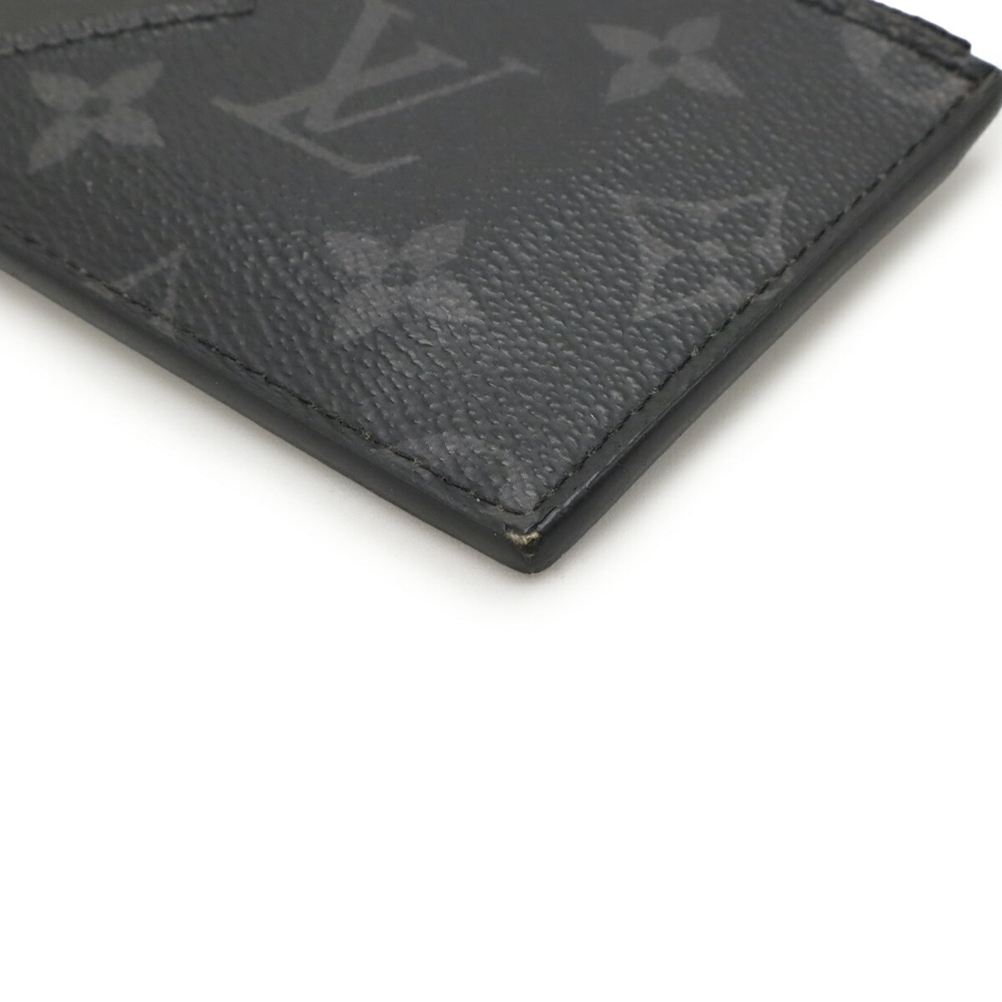Louis Vuitton Noir Taiga Leather Monogram Eclipse Coin Purse/Coin Case