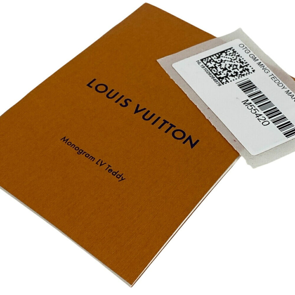 Louis Vuitton Brown Ivory Leather Handbag