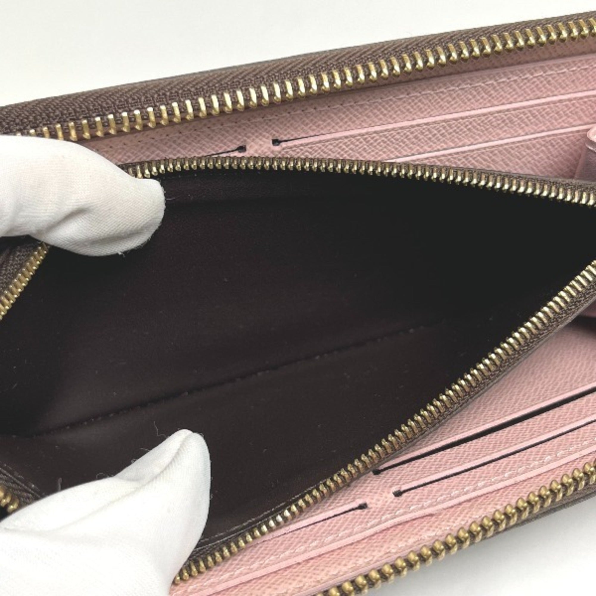 Louis Vuitton Rose Ballerine Damier Canvas Long Wallet