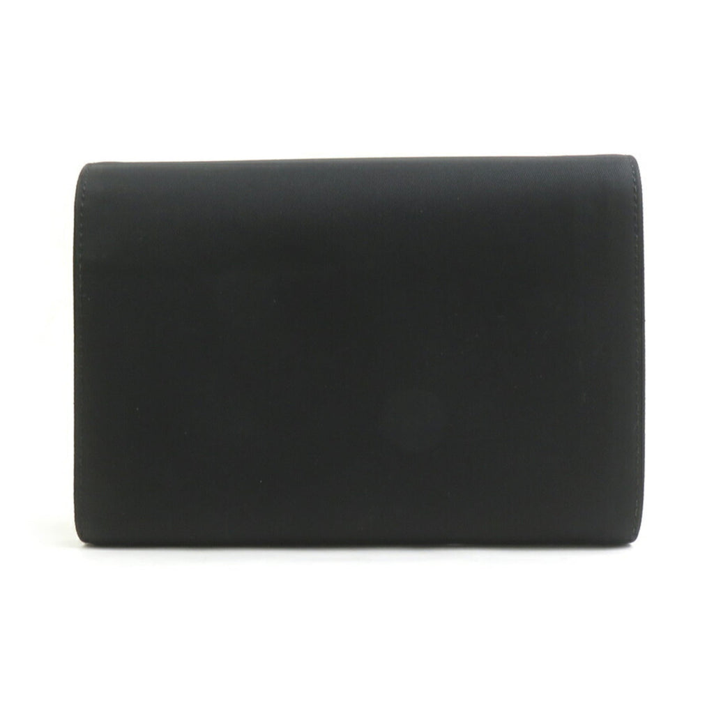 Prada Black Nylon Wallet (Tri-Fold)