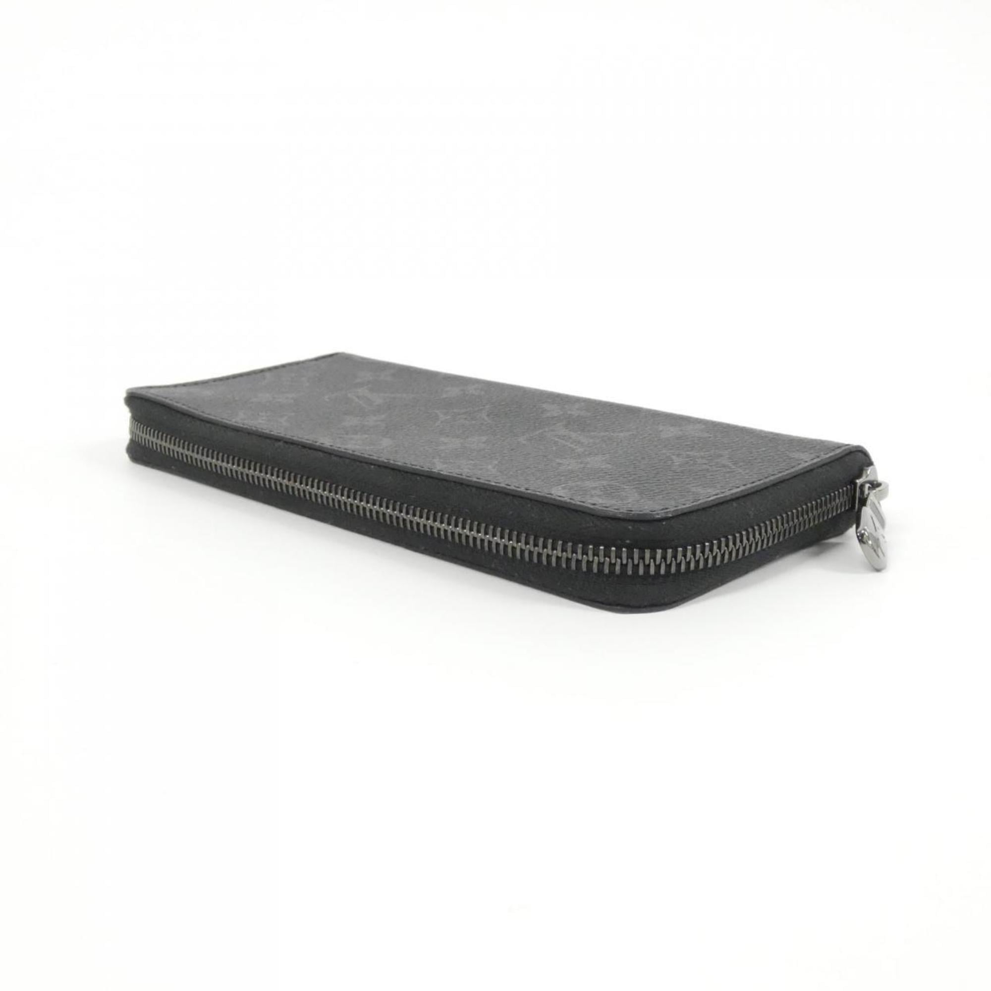 Louis Vuitton Black Coated Canvas Long Wallet