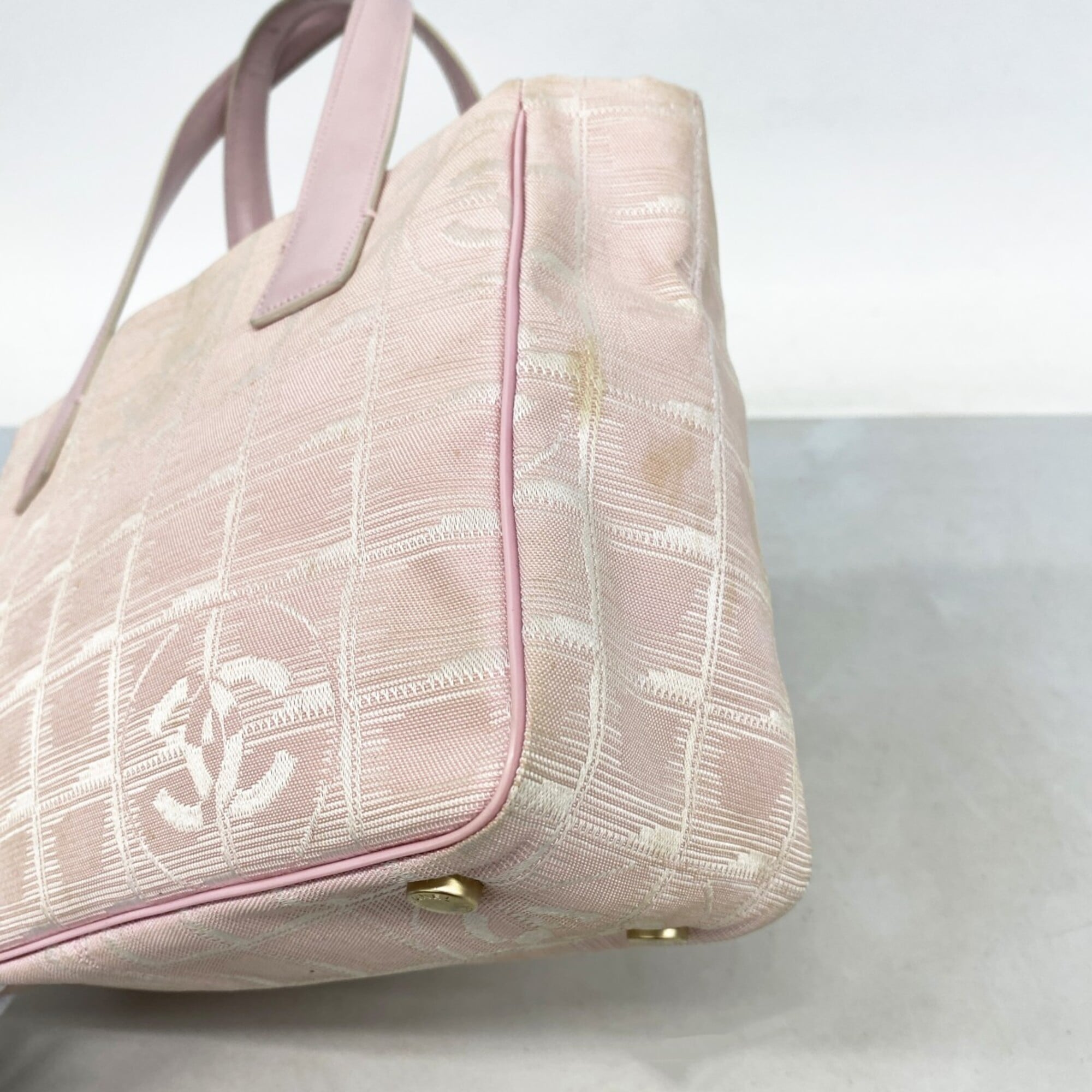 Chanel Pink Nylon Handbag