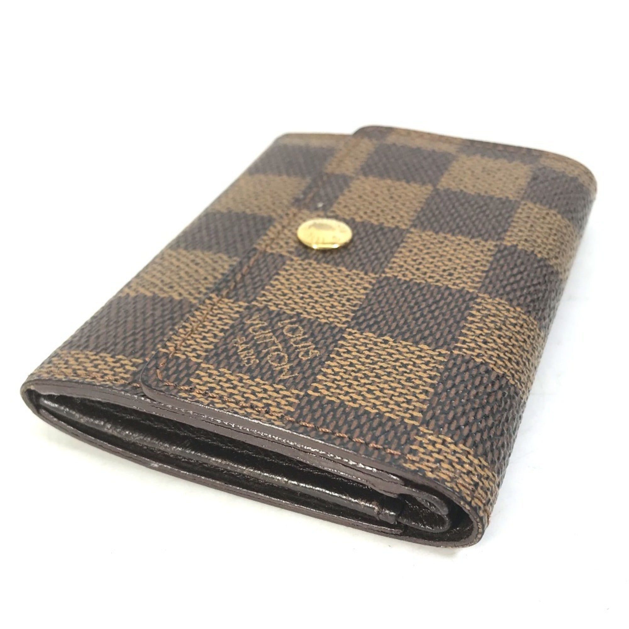 Louis Vuitton Brown Damier Canvas Ebene Damier Canvas Coin Purse/Coin Case