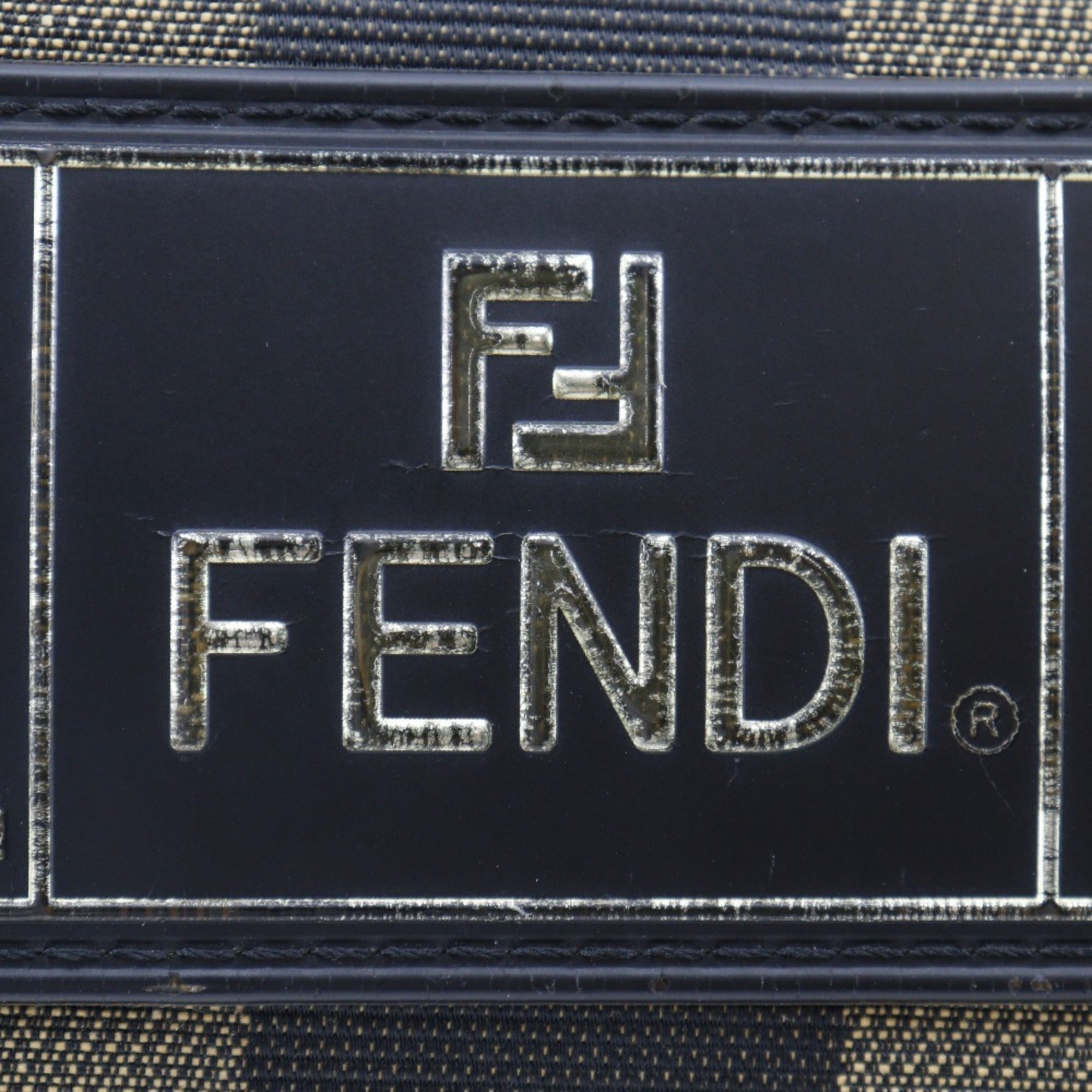 Fendi Brown Nylon Canvas Fanny Pack