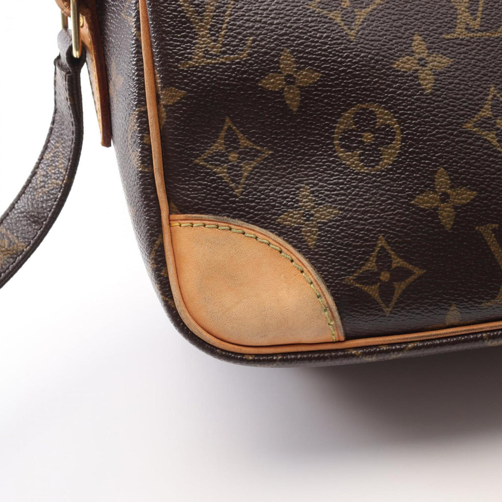 Louis Vuitton Brown Monogram Coated Canvas Leather Shoulder Bag