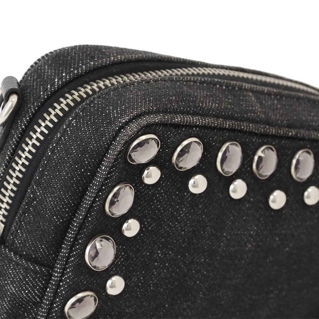 Prada Black Cotton Pochette Pouch Shoulder Bag