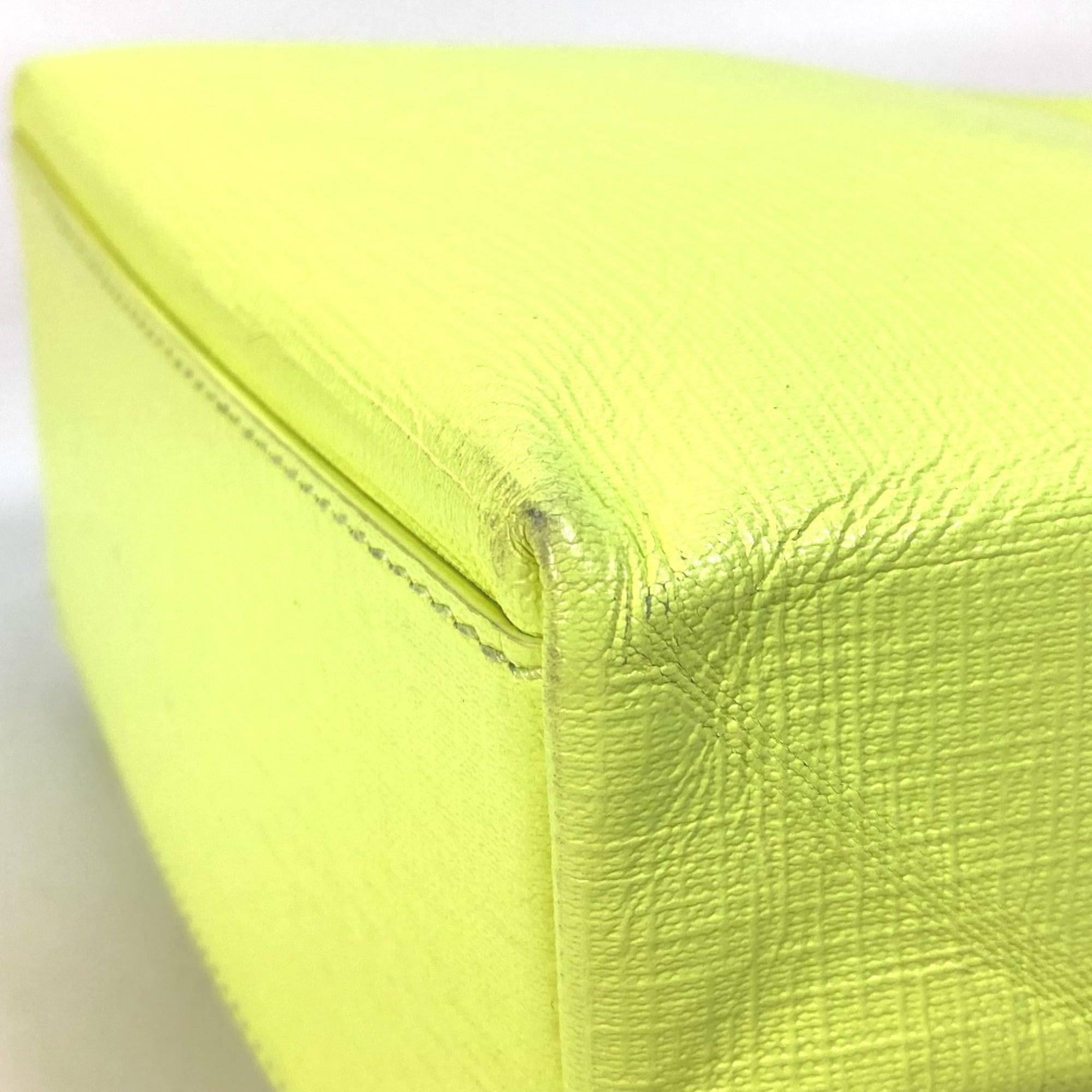 Balenciaga Yellow Leather Tote