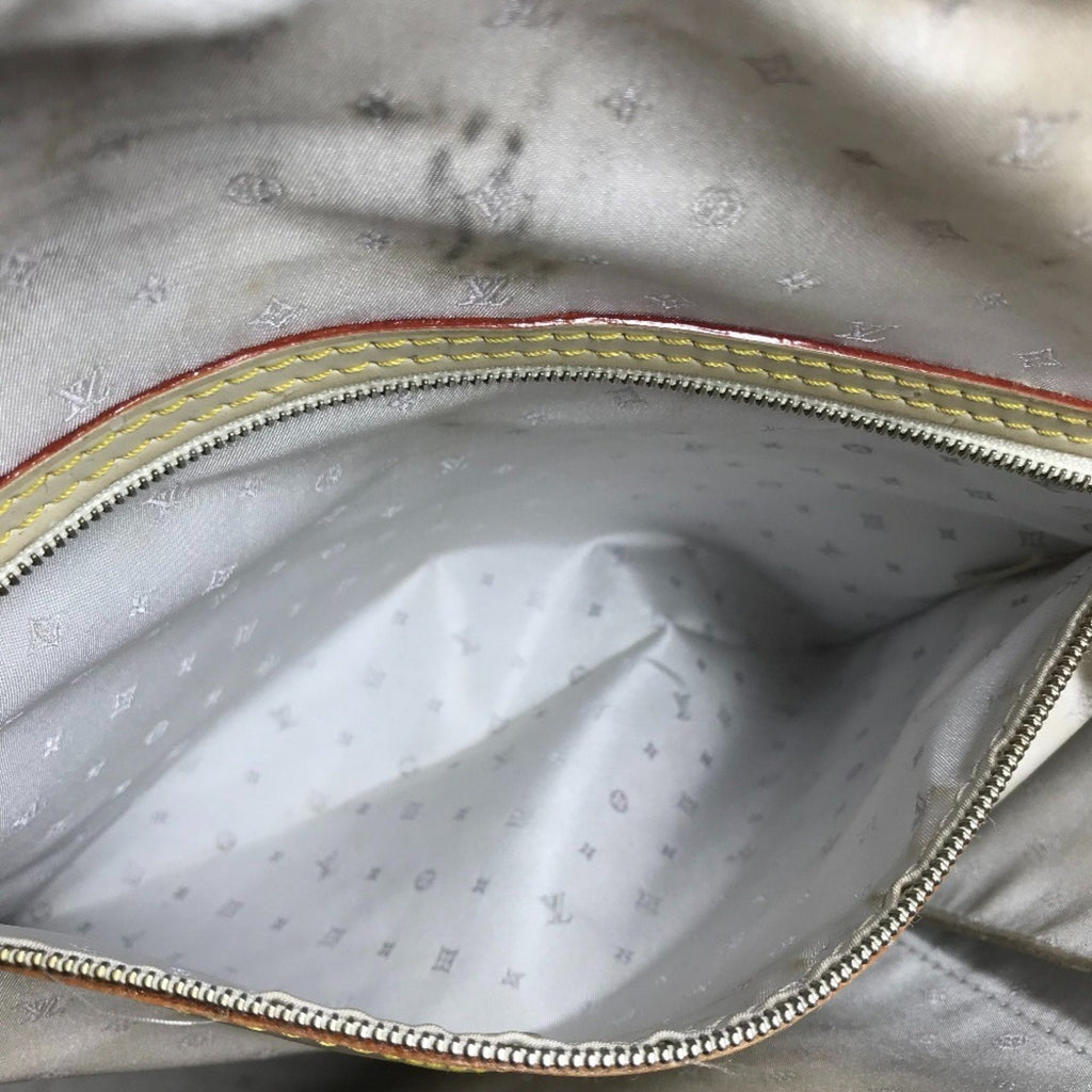 Louis Vuitton Blanc White Suhali Leather Handbag Shoulder Bag Tote Bag