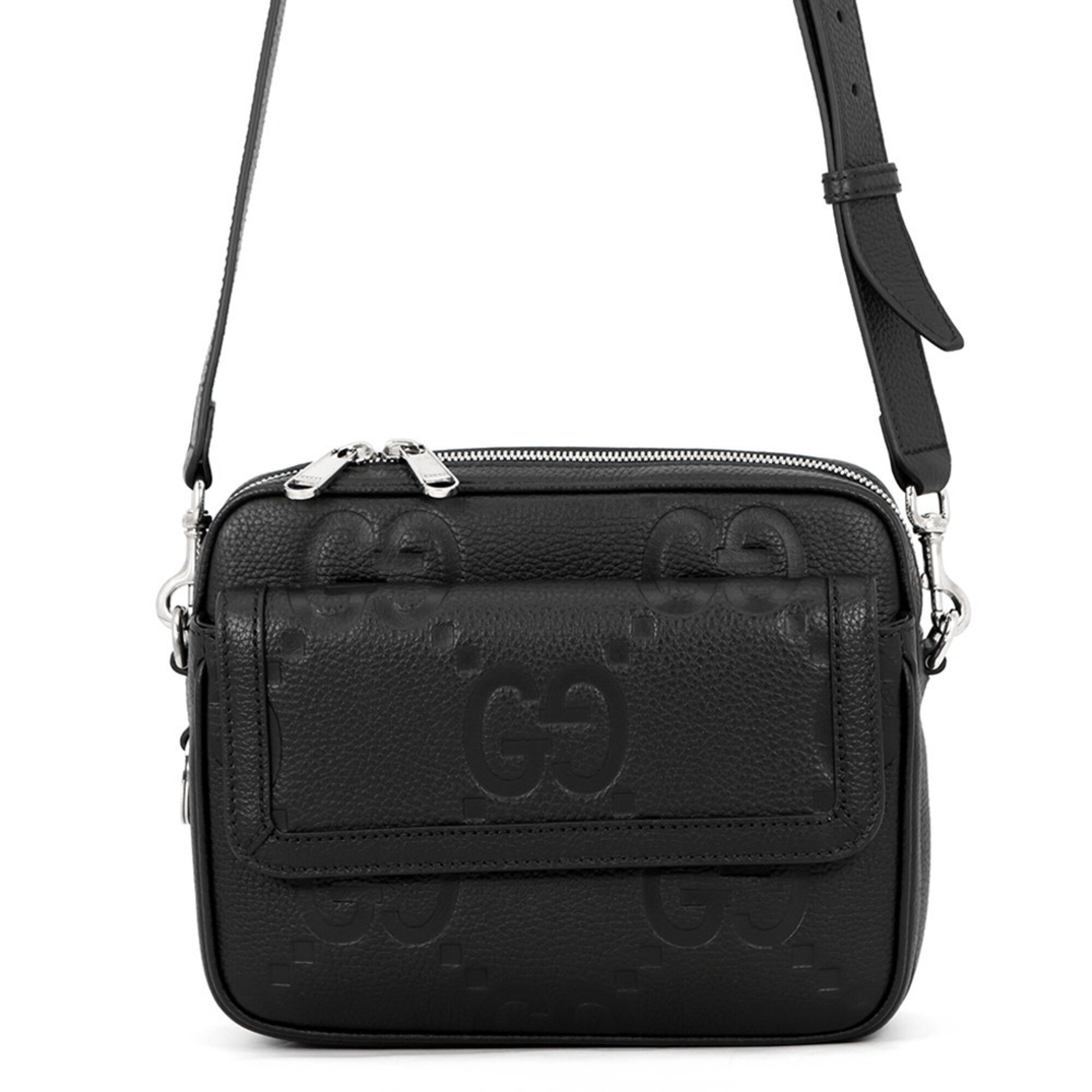 Gucci Black Leather Handbag Shoulder Bag (Pre-Owned)