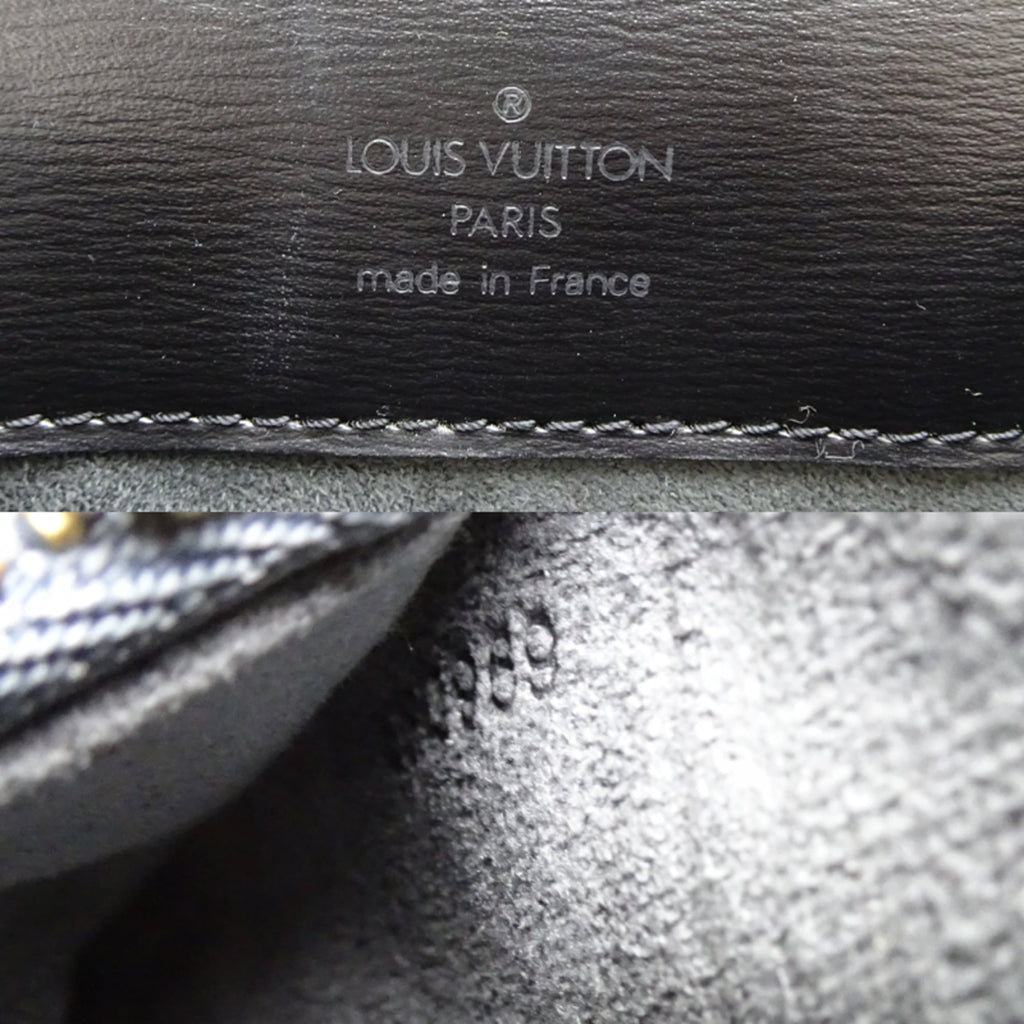 Louis Vuitton Black Noir Epi Leather Shoulder Bag