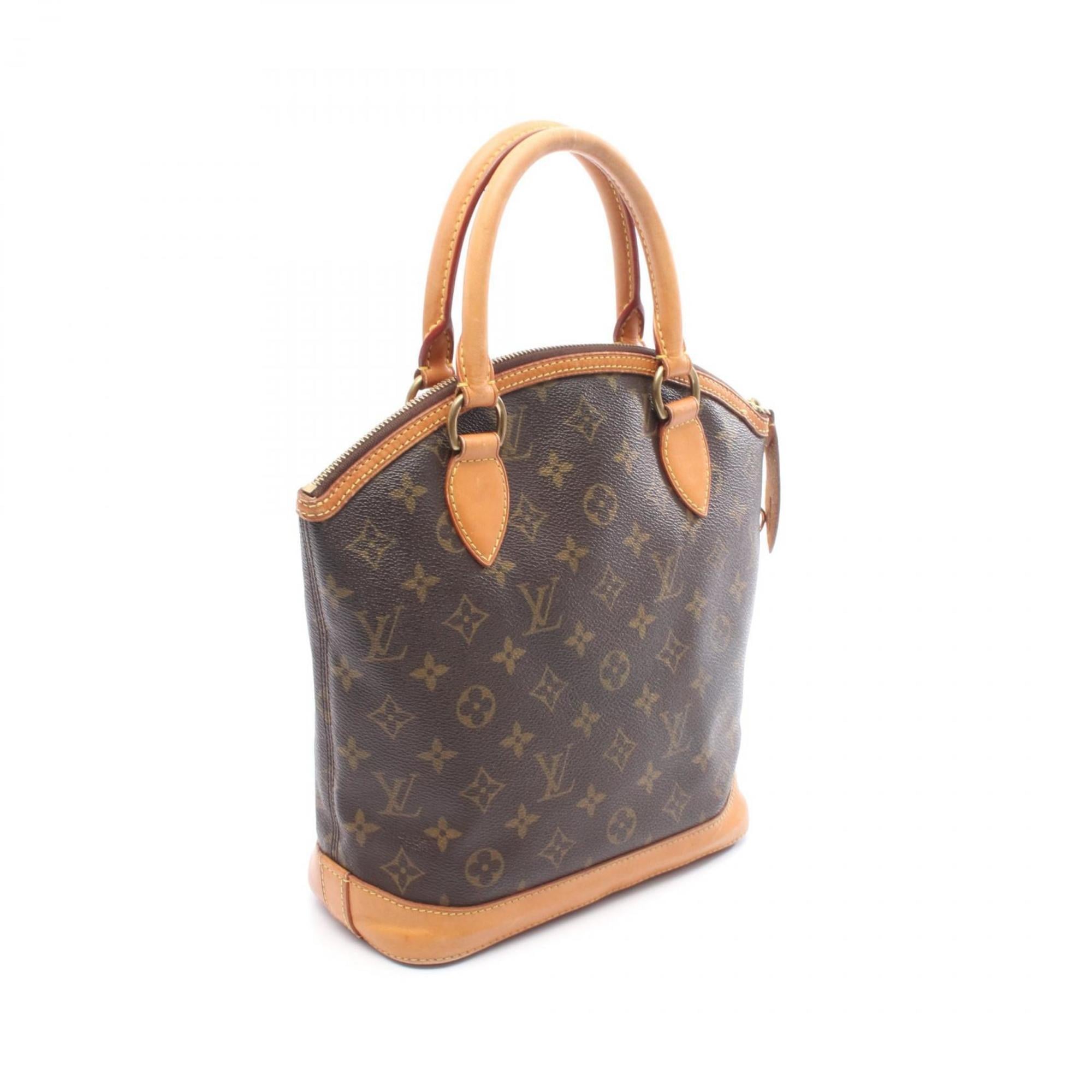 Louis Vuitton Brown Monogram Coated Canvas Leather Handbag