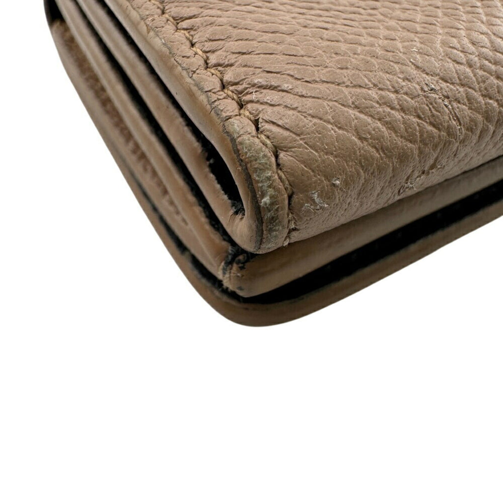 Balenciaga Beige Leather Wallet (Tri-Fold)