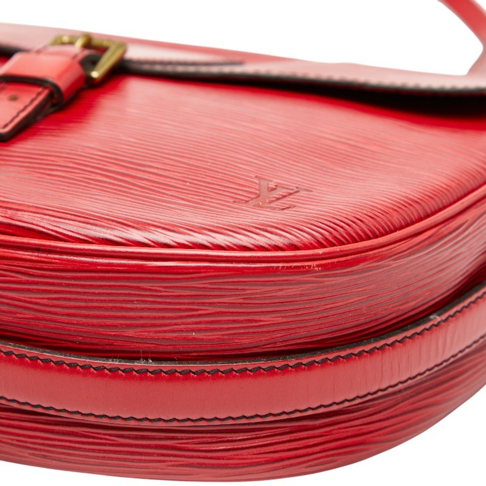 Louis Vuitton Castilian Red Leather Shoulder Bag