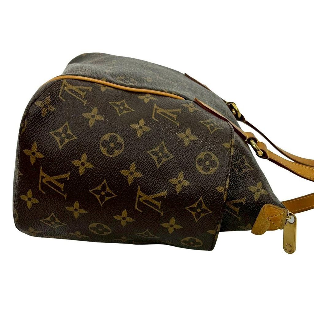 Louis Vuitton Brown Leather Pvc Handbag Shoulder Bag Tote Bag