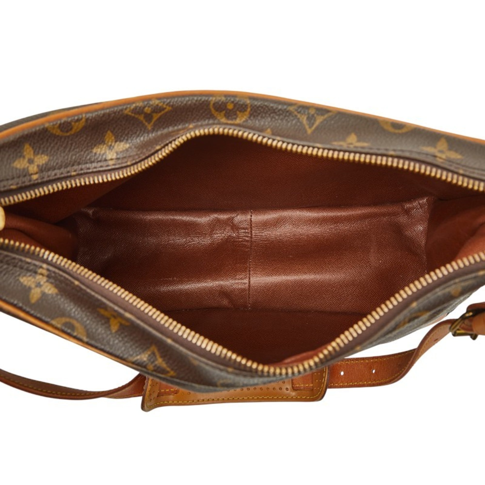 Louis Vuitton Brown Pvc Leather Shoulder Bag