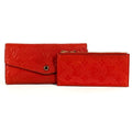Louis Vuitton Auriane Red Color Monogram Empreinte Long Wallet