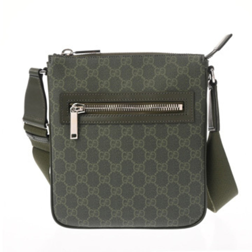 Gucci Green Pvc Shoulder Bag (Pre-Owned)