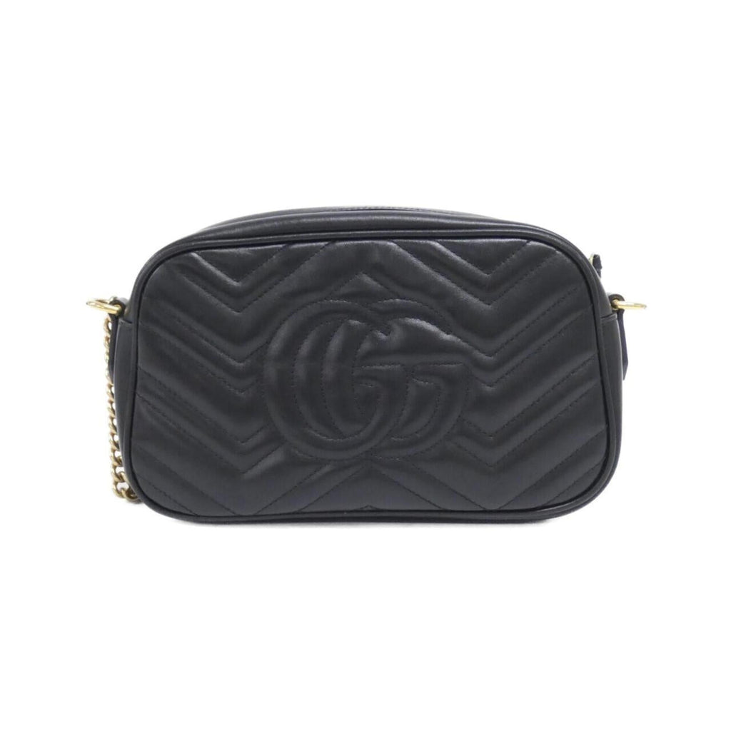 Gucci Gg Marmont Black Quilting Leather Shoulder Bag (Pre-Owned)