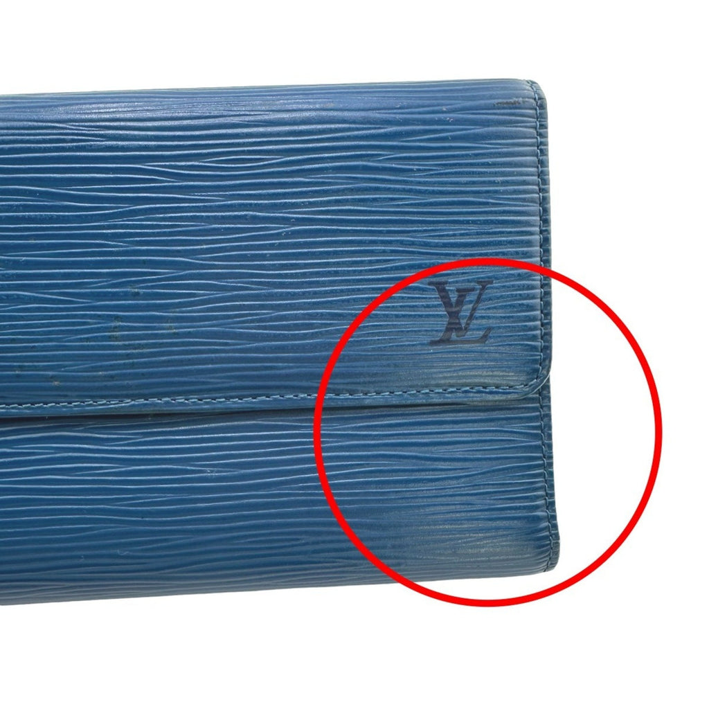 Louis Vuitton Toledo Blue Epi Leather Wallet