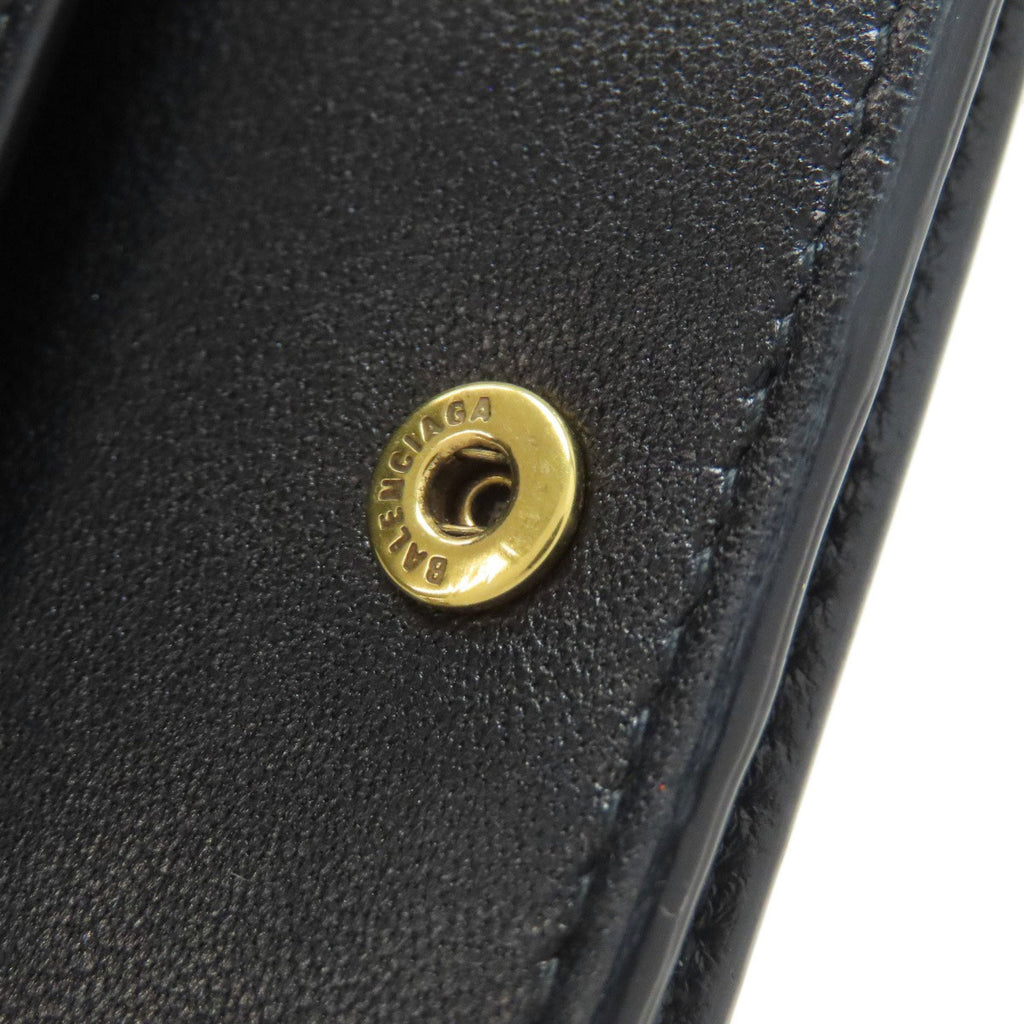 Balenciaga Black Leather Wallet (Bi-Fold)