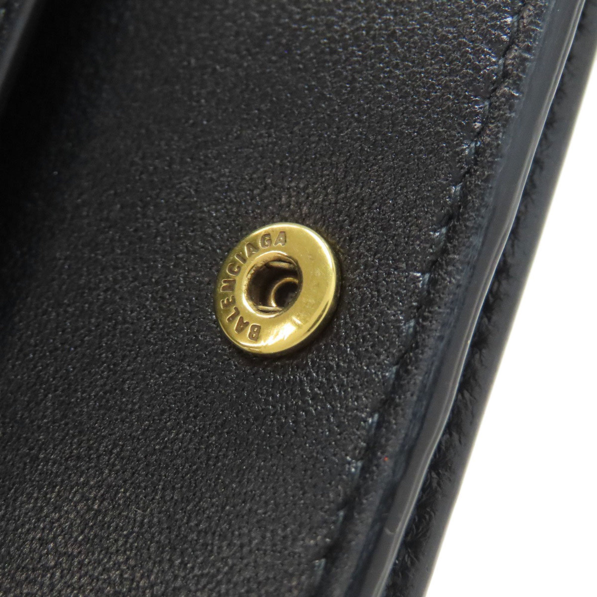 Balenciaga Black Leather Wallet (Bi-Fold)