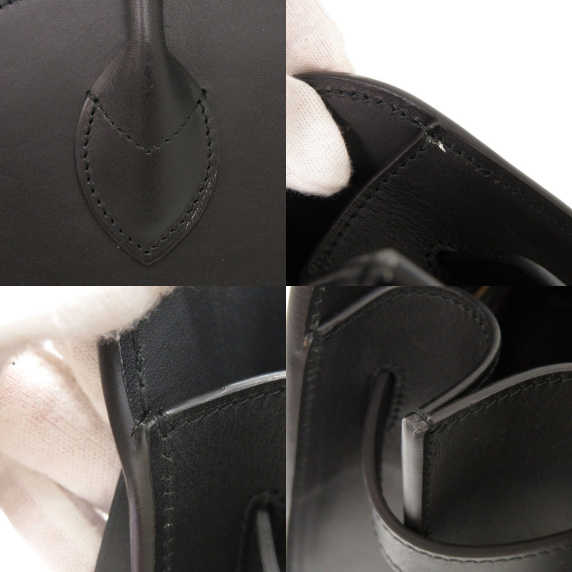 Louis Vuitton Black Leather Handbag