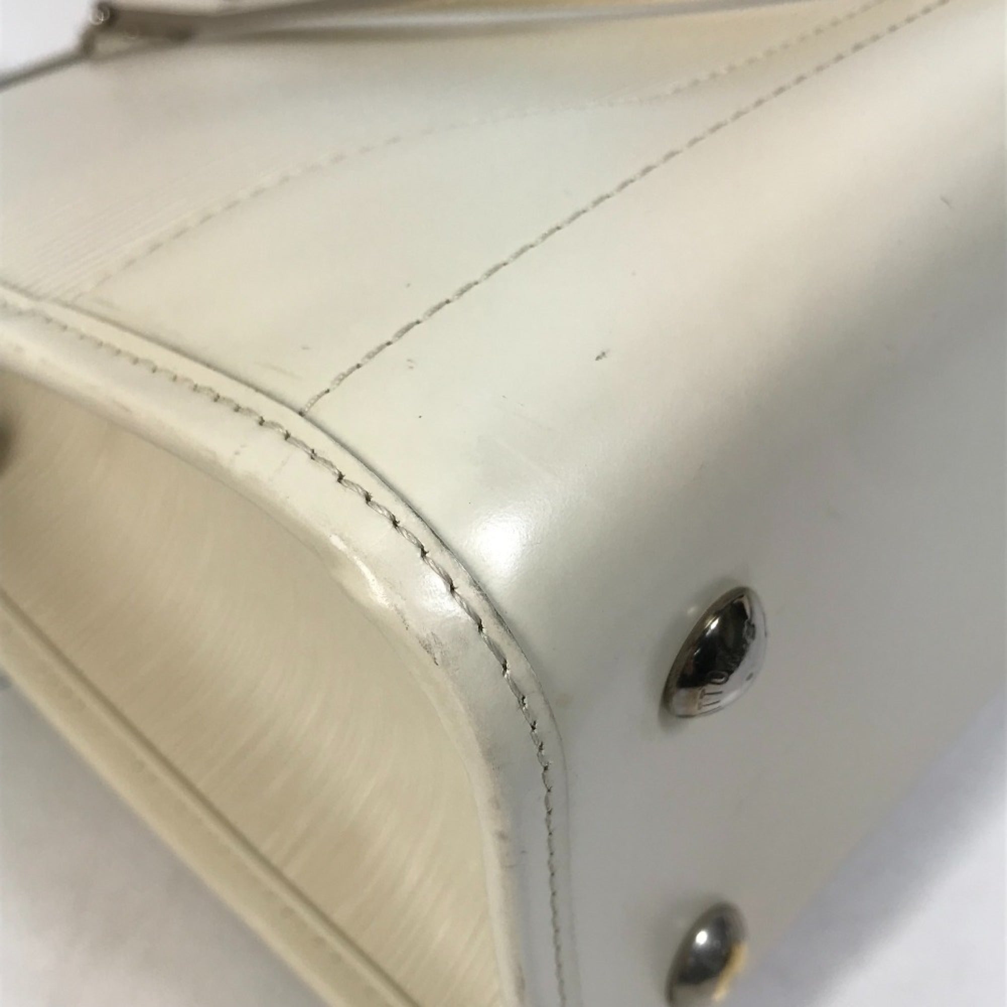 Louis Vuitton Epi Galle Lv Off White White Epi Leather Shoulder Bag Tote Bag