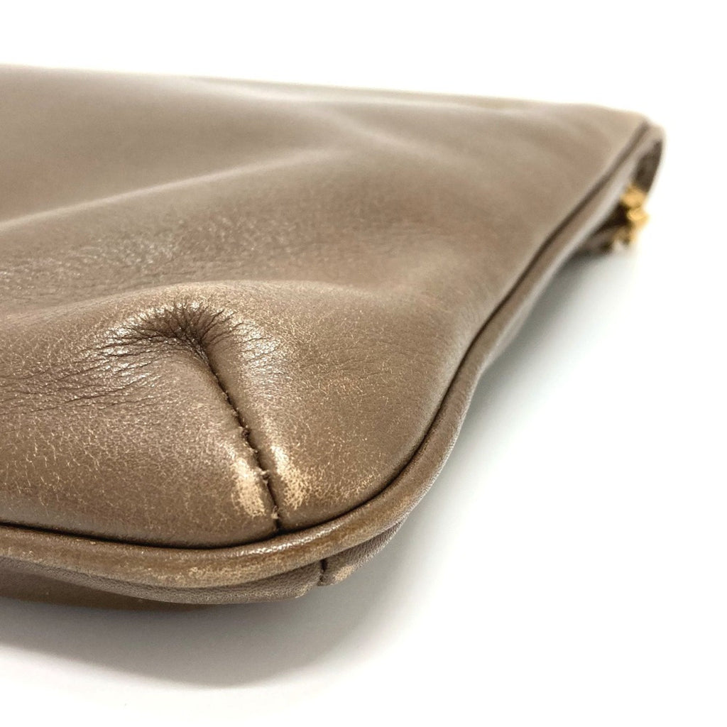 Celine Brown Leather Shoulder Bag
