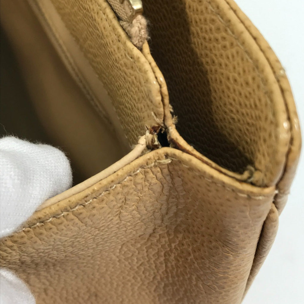 Chanel Beige Leather Handbag