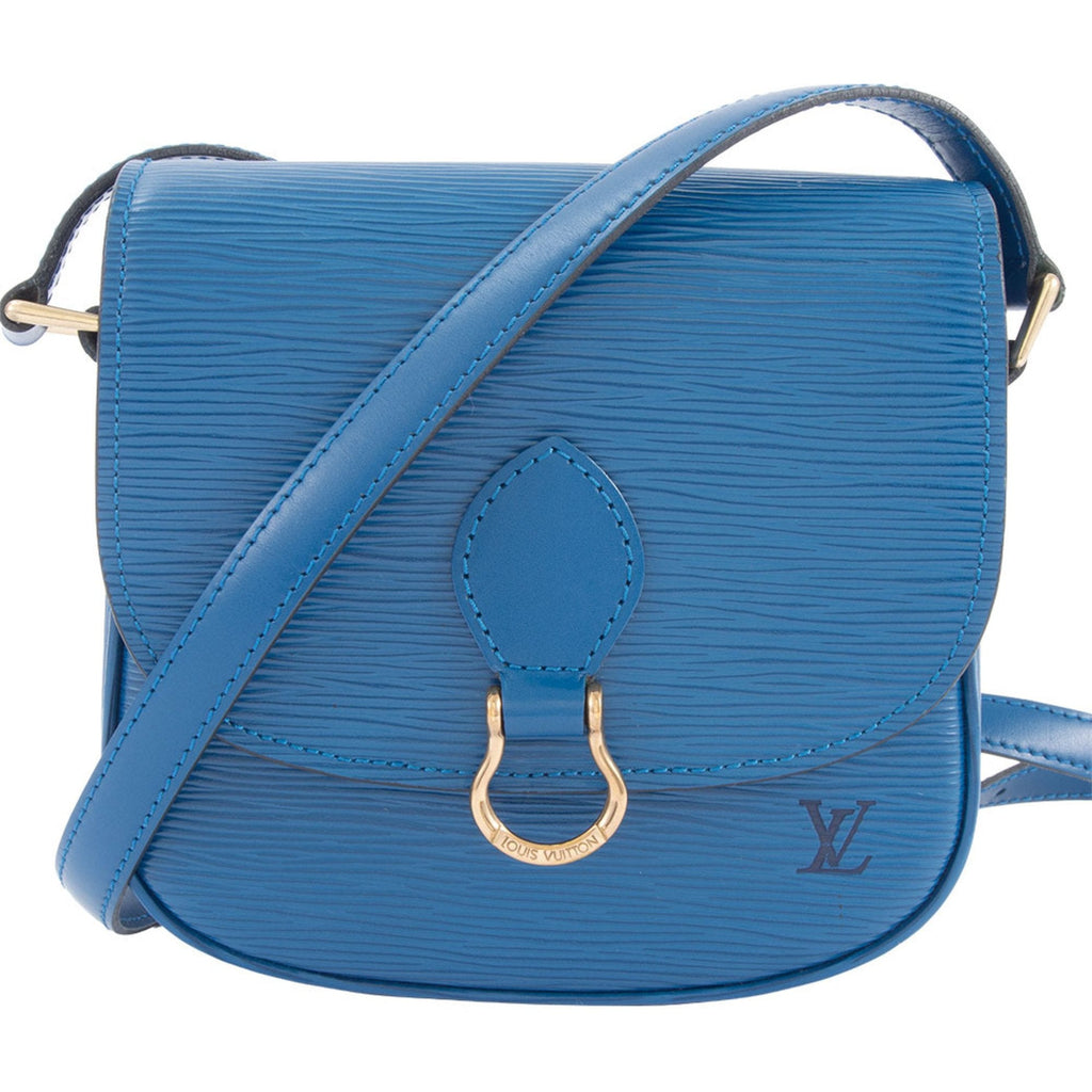 Louis Vuitton Toledo Blue Epi Leather Shoulder Bag