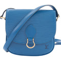 Louis Vuitton Toledo Blue Epi Leather Shoulder Bag