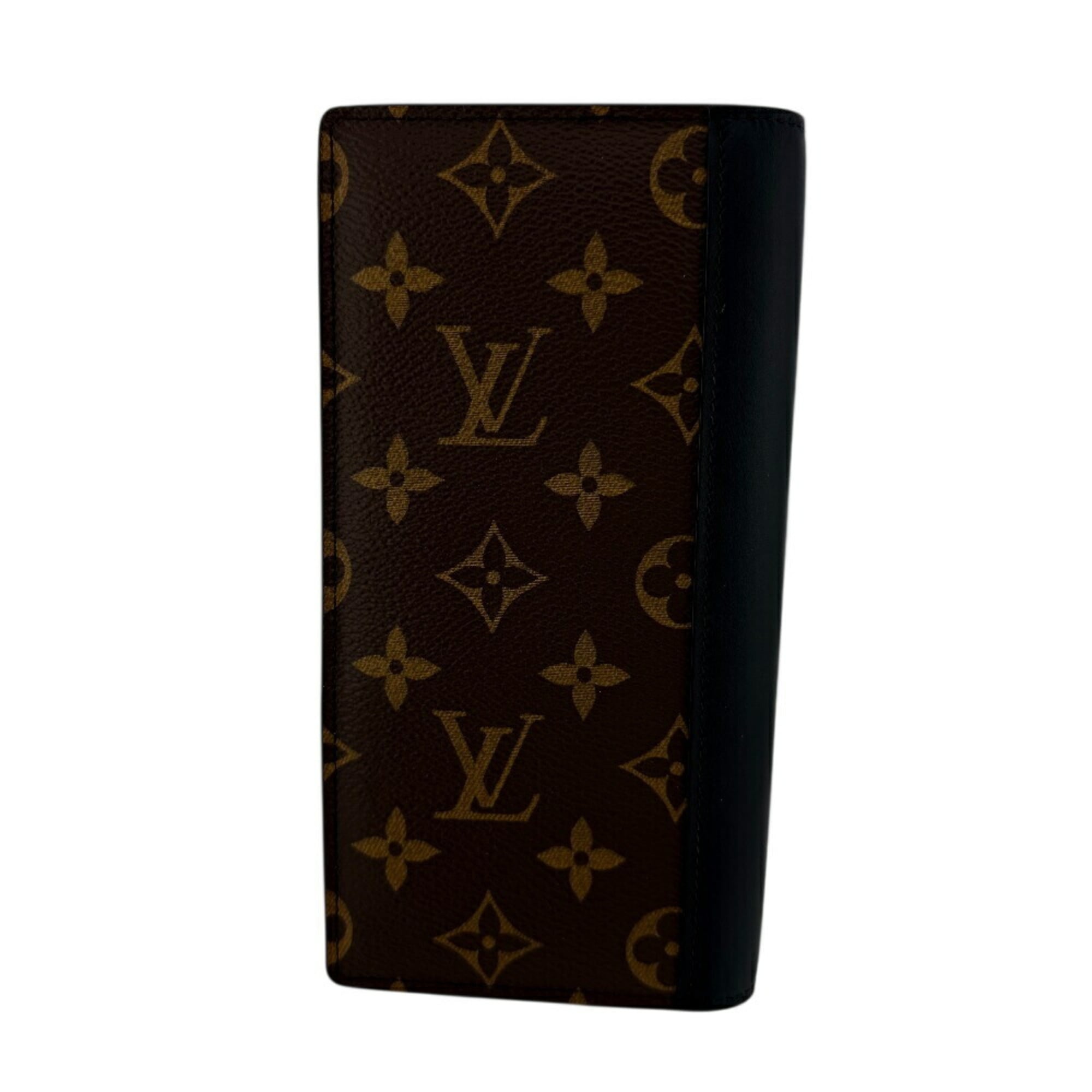 Louis Vuitton Monogram Macassar Brown Leather Long Wallet