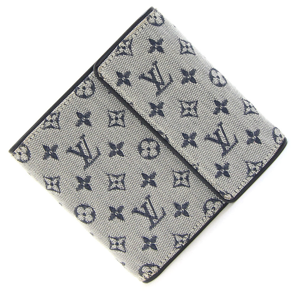 Louis Vuitton Blue Monogram Mini Wallet (Tri-Fold)
