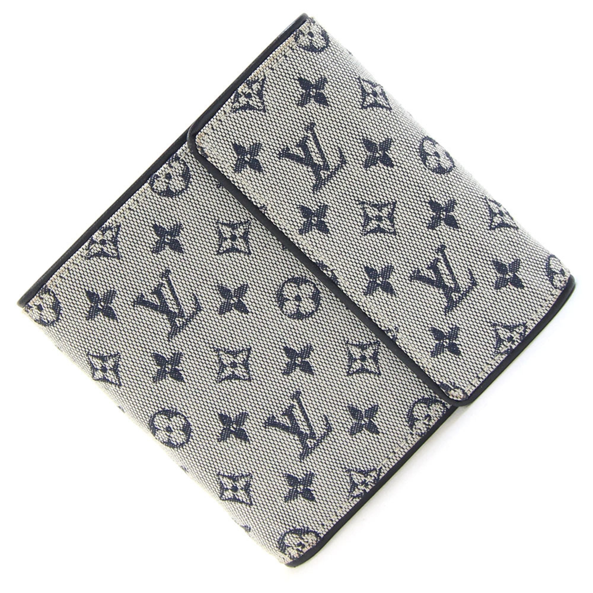 Louis Vuitton Blue Monogram Mini Wallet (Tri-Fold)