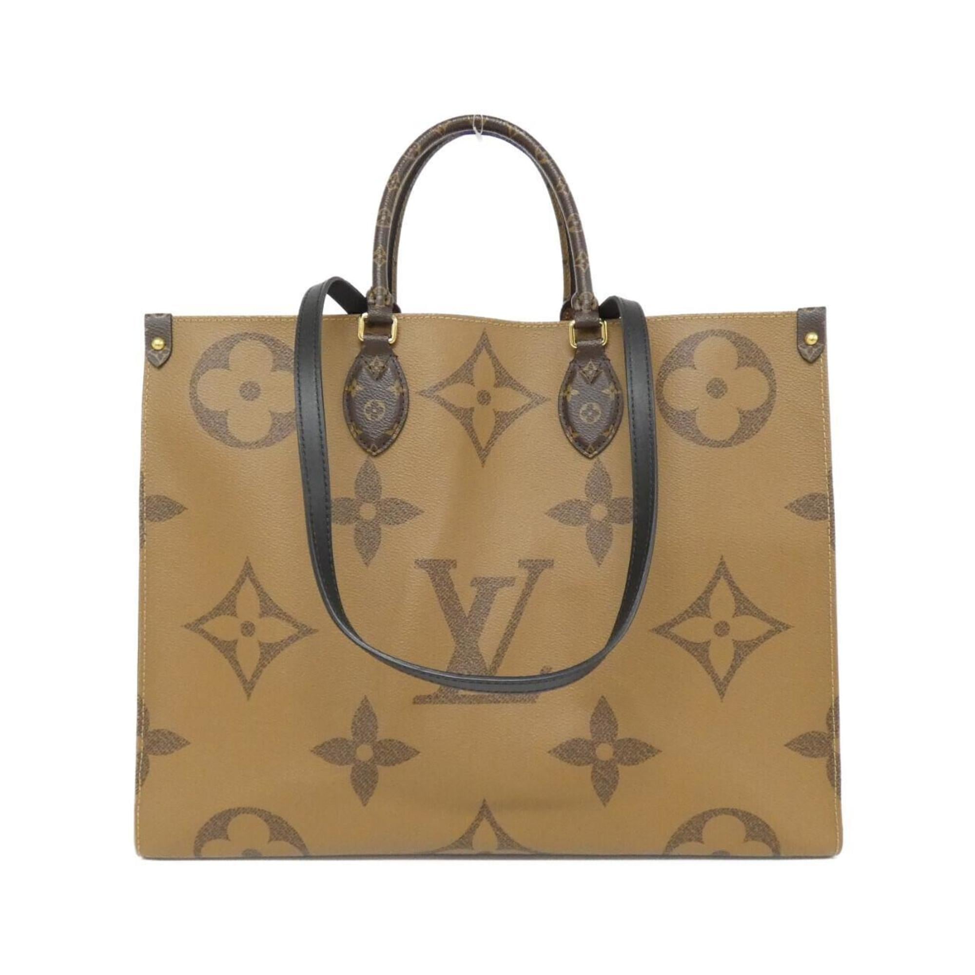 Louis Vuitton Marron Coated Canvas Handbag