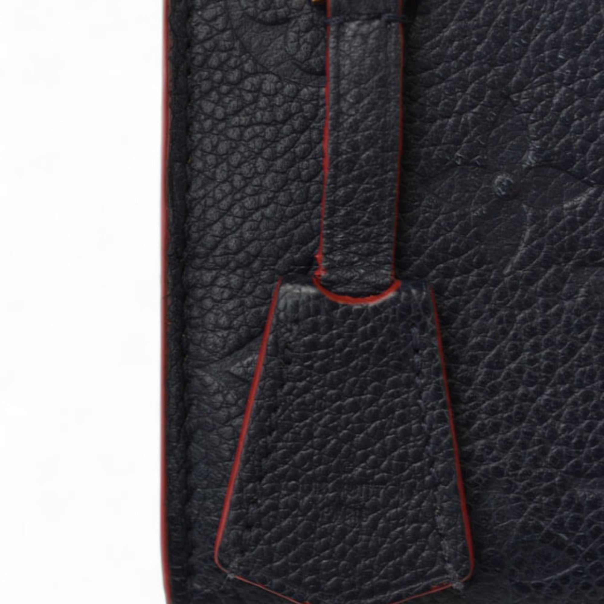 Louis Vuitton Marine Rouge Monogram Monogram Empreinte Long Wallet (Tri-Fold)