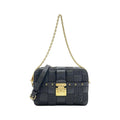 Louis Vuitton Black Leather Shoulder Bag