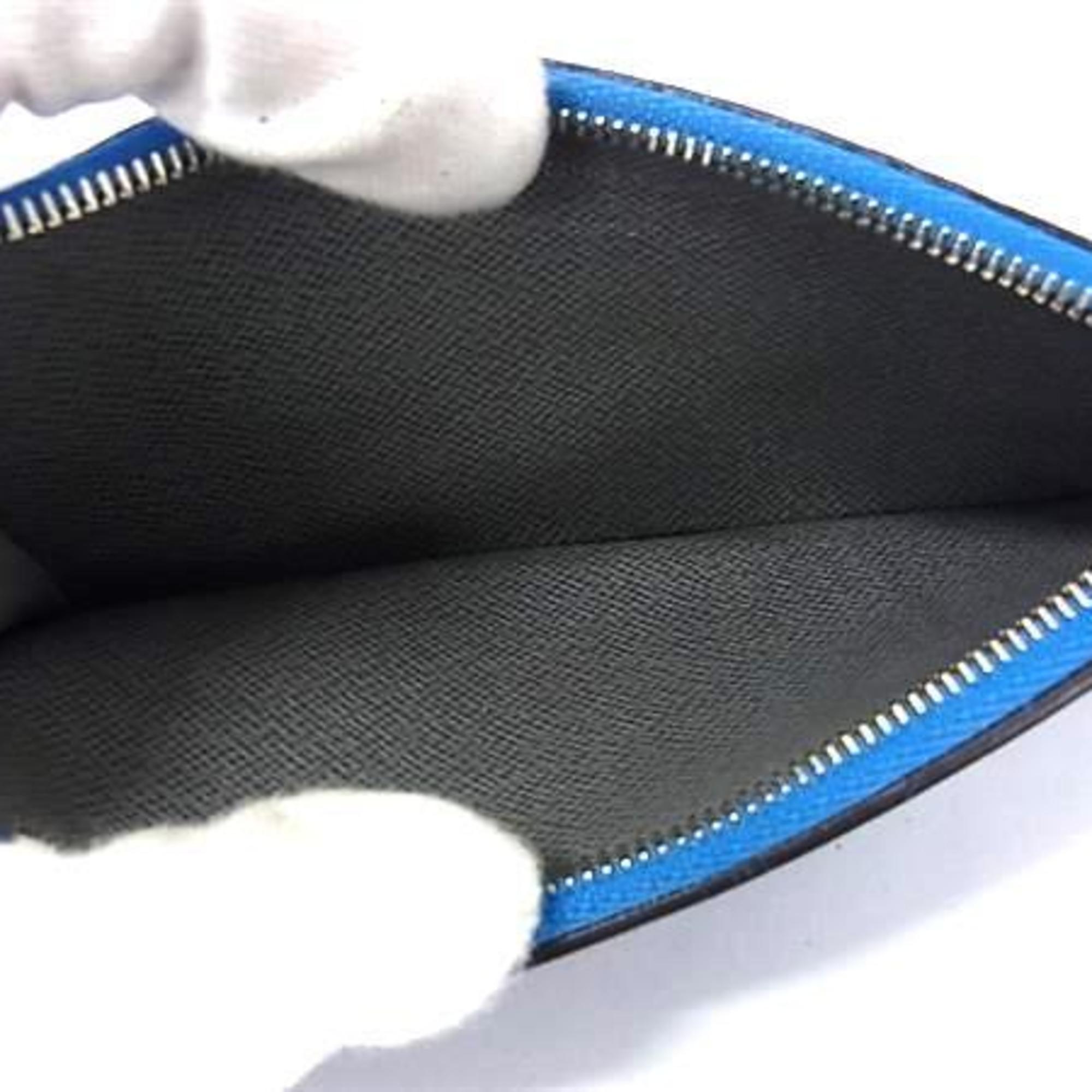 Louis Vuitton Taiga Blue Taiga Leather Coin Purse/Coin Case