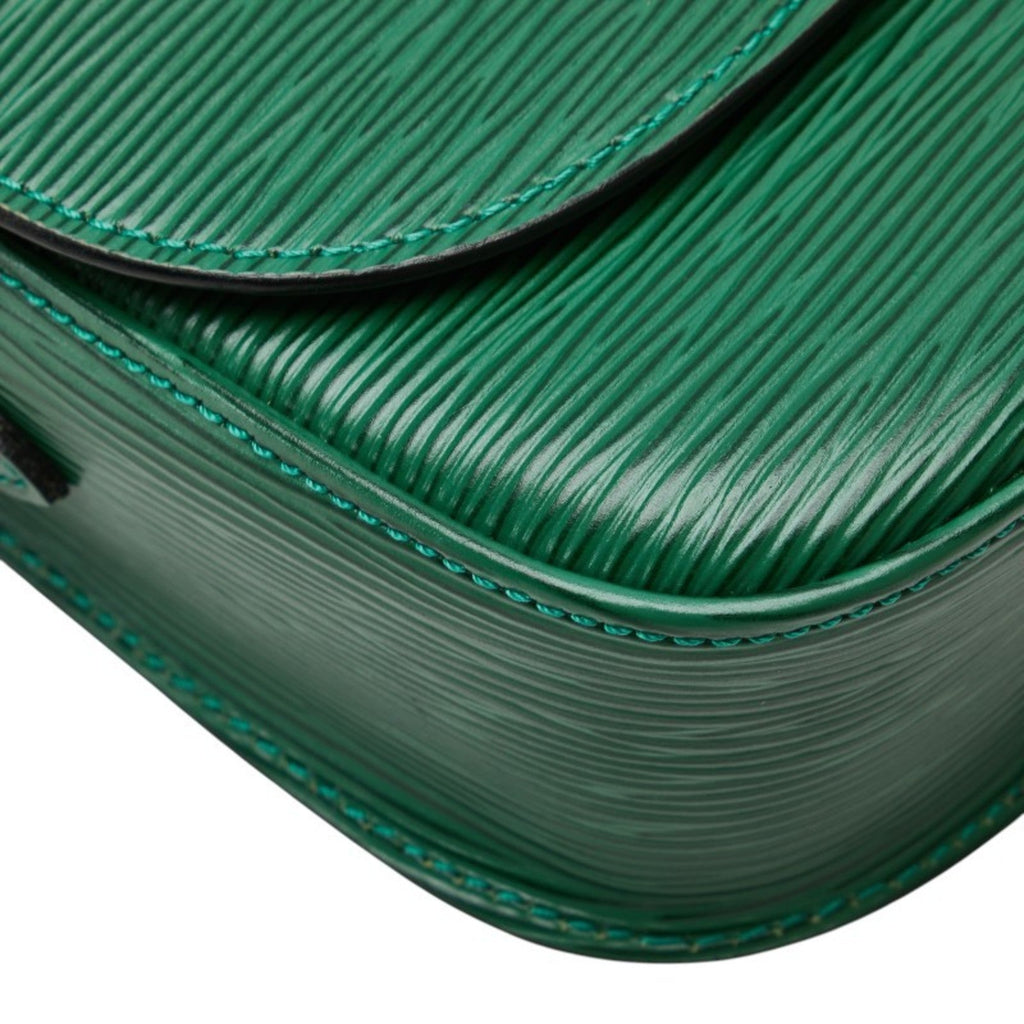 Louis Vuitton Epi Borneo Green Leather Shoulder Bag