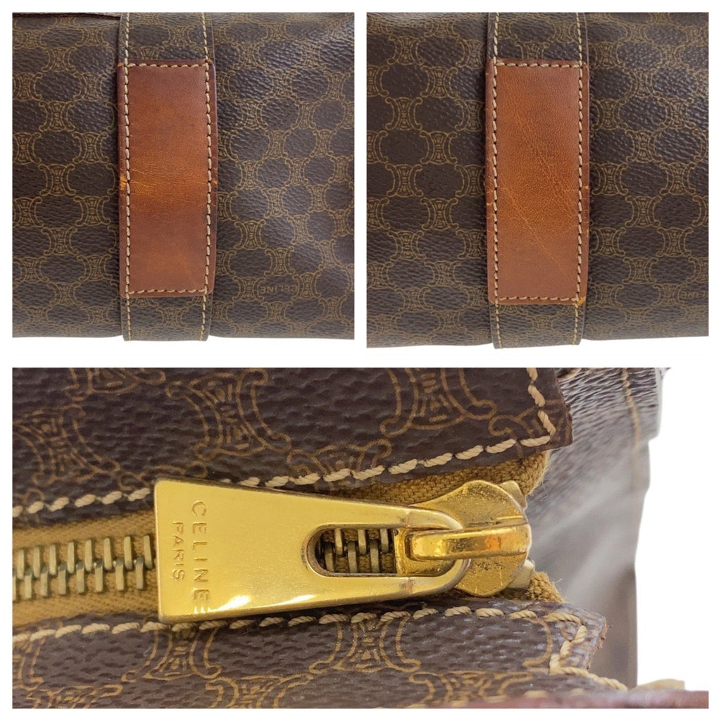 Celine Brown Pvc Shoulder Bag Tote Bag
