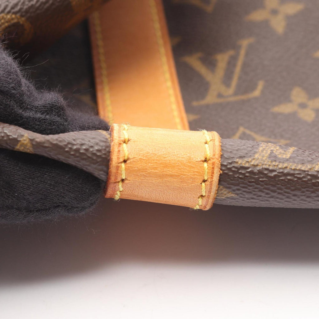 Louis Vuitton Brown Monogram Coated Canvas Leather Boston Bag