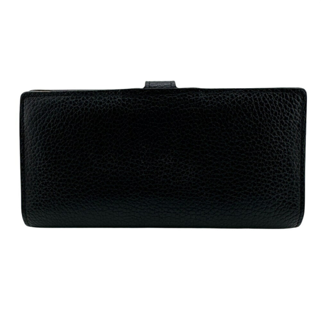 Louis Vuitton Black Leather Long Wallet