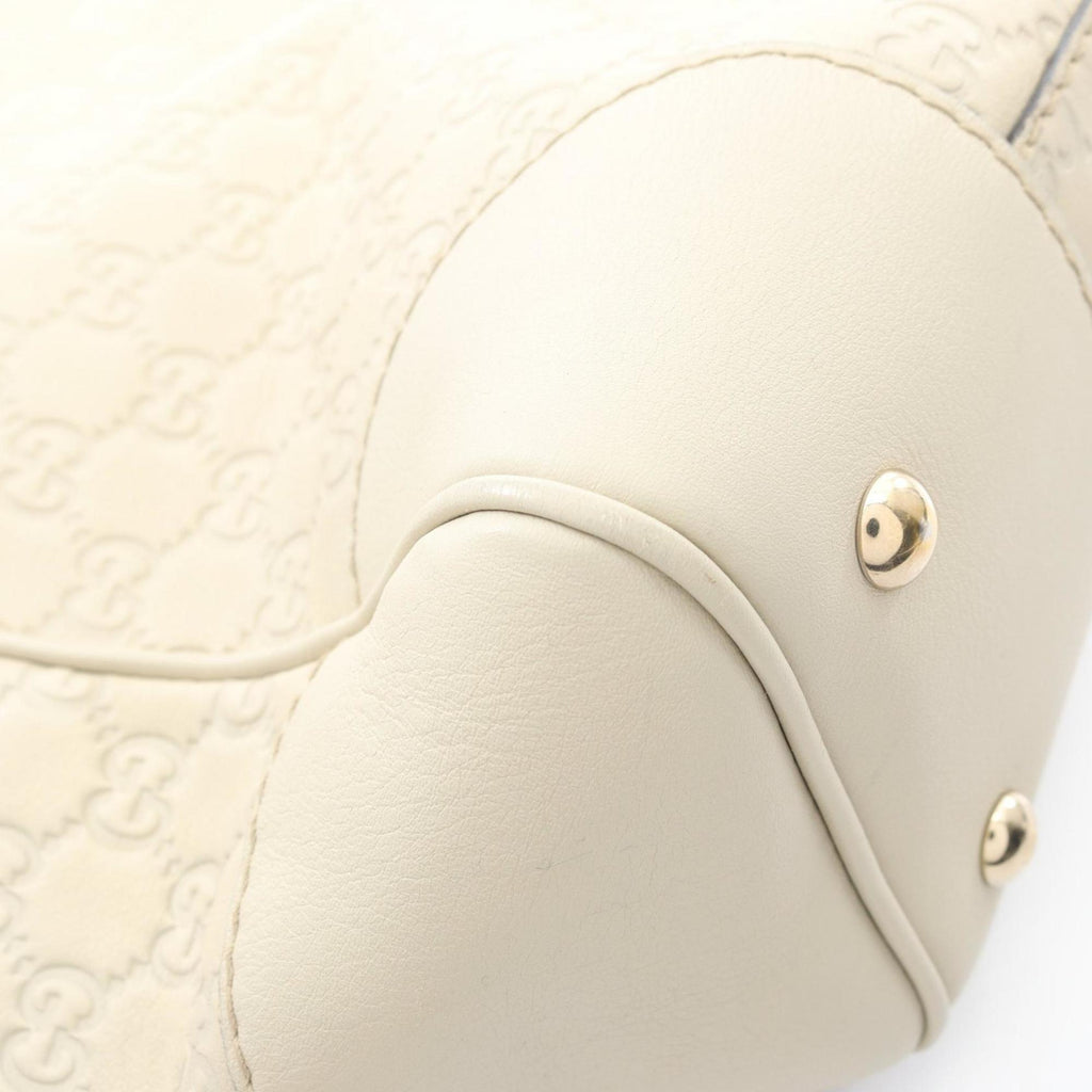 Gucci Beige Leather Tote Bag (Pre-Owned)