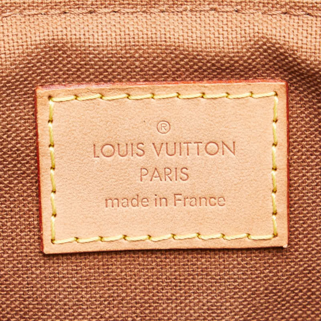 Louis Vuitton Brown Pvc Leather Handbag Shoulder Bag