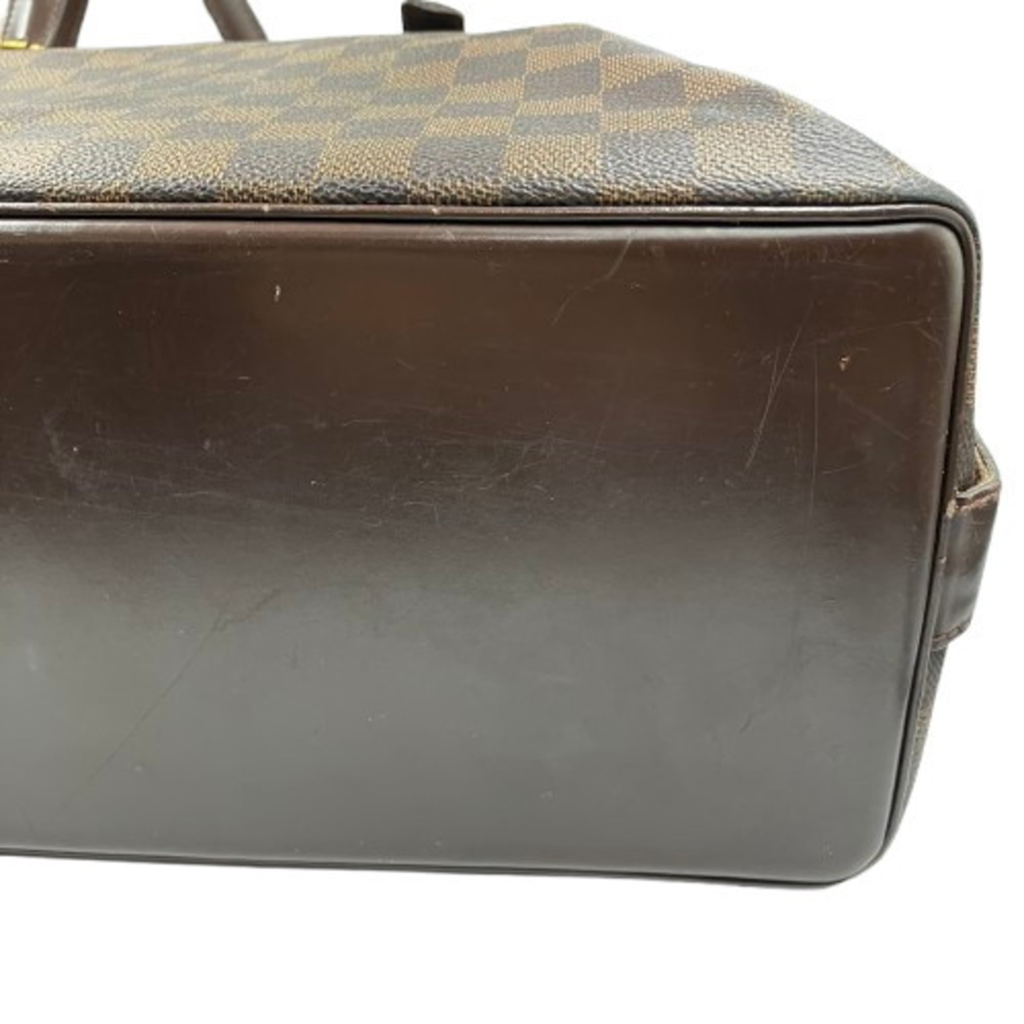 Louis Vuitton Brown Damier Canvas Pvc Tote Bag