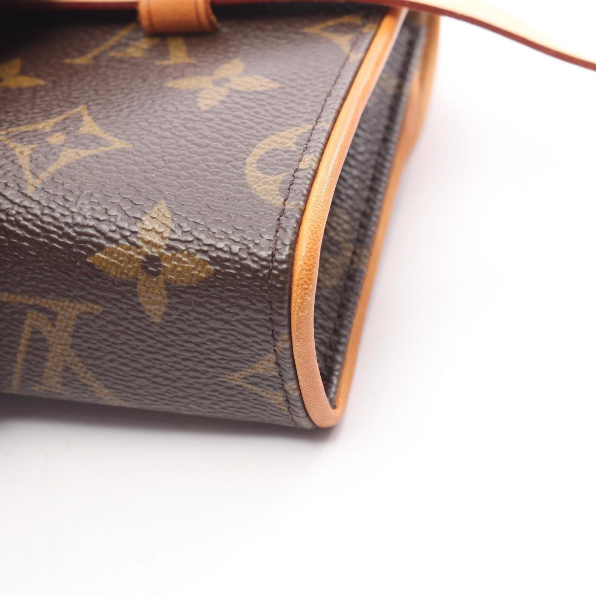 Louis Vuitton Brown Coated Canvas Pvc Monogram Leather Fanny Pack Pochette
