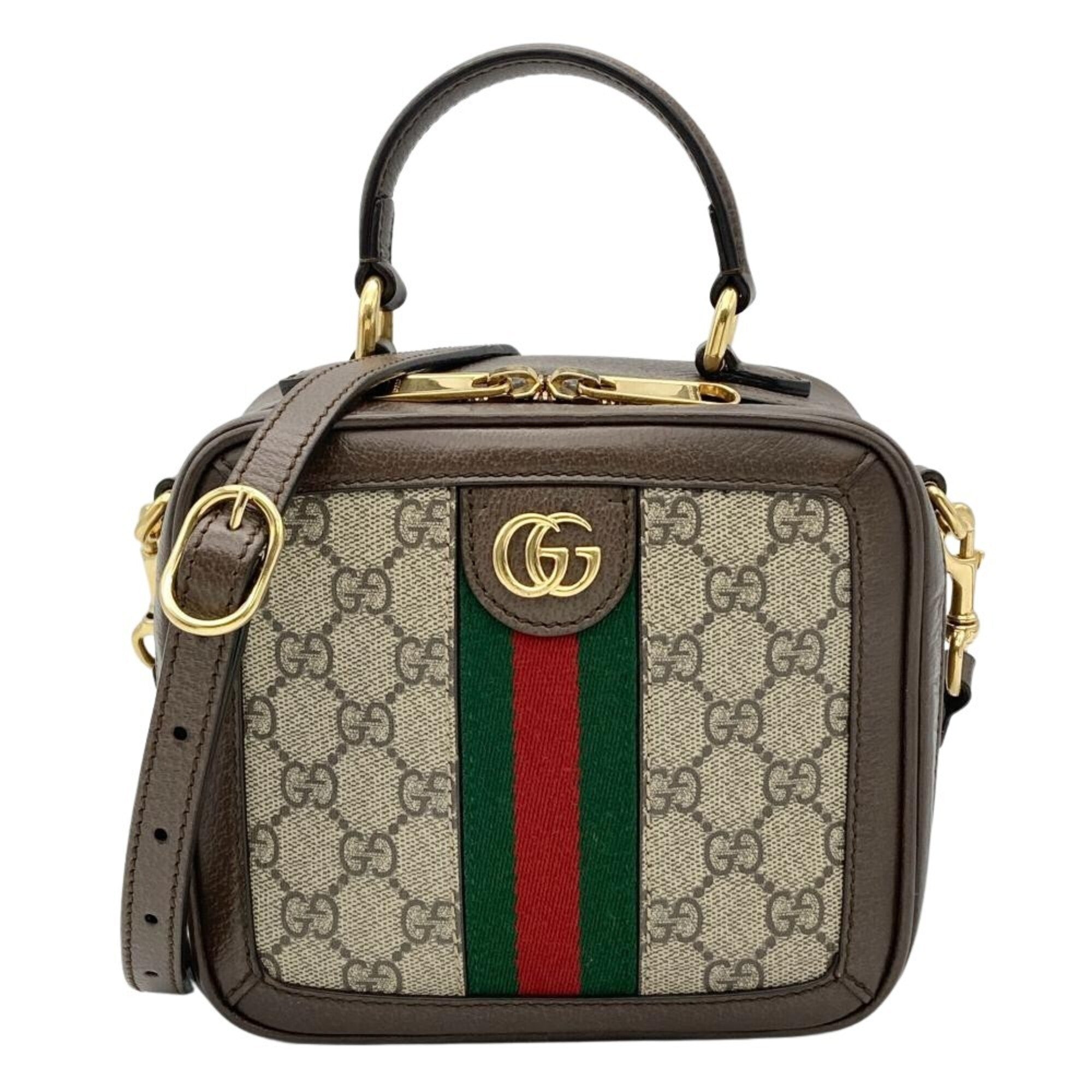 Gucci Ophidia Beige Gg Supreme Handbag Shoulder Bag (Pre-Owned)