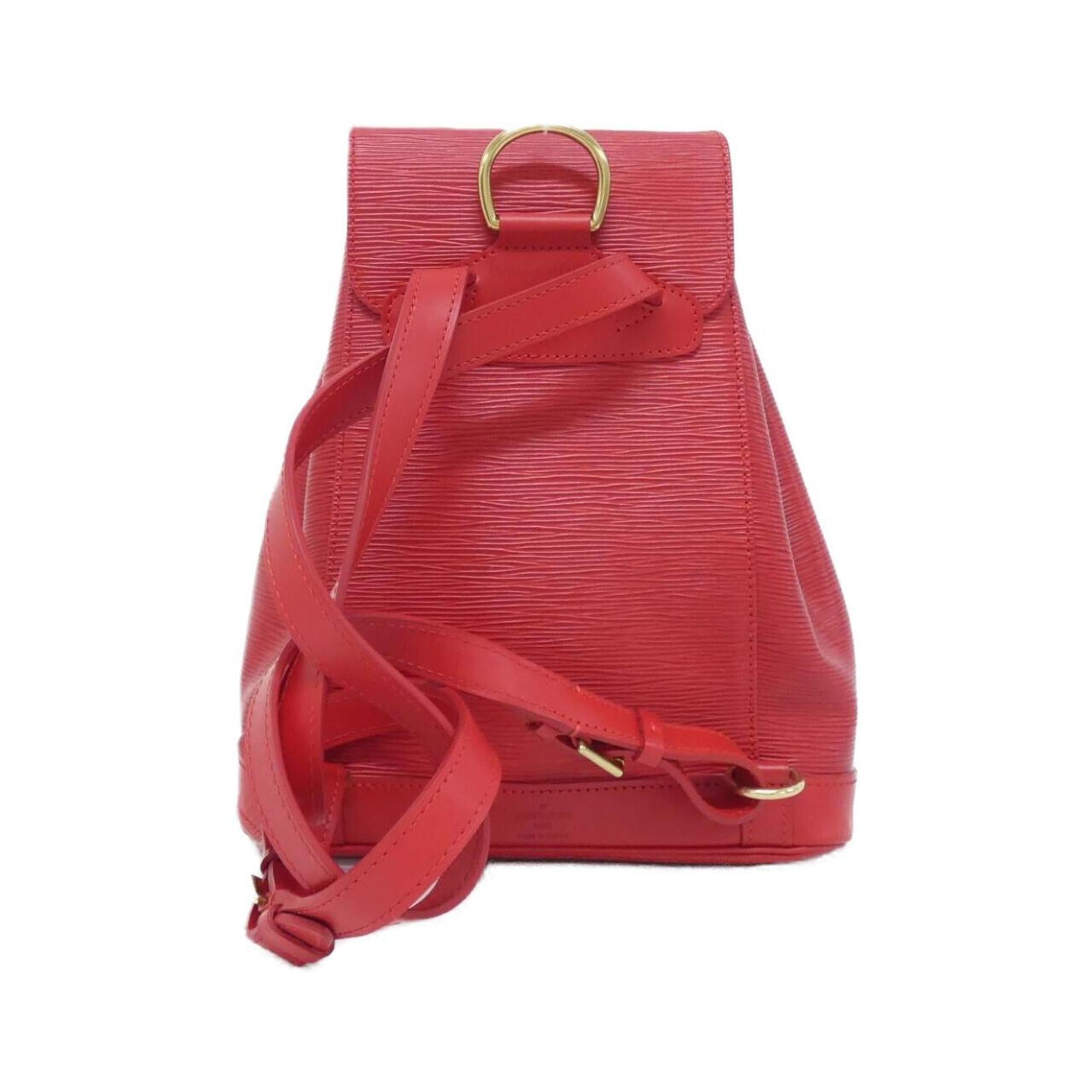 Louis Vuitton Red Color Leather Backpack