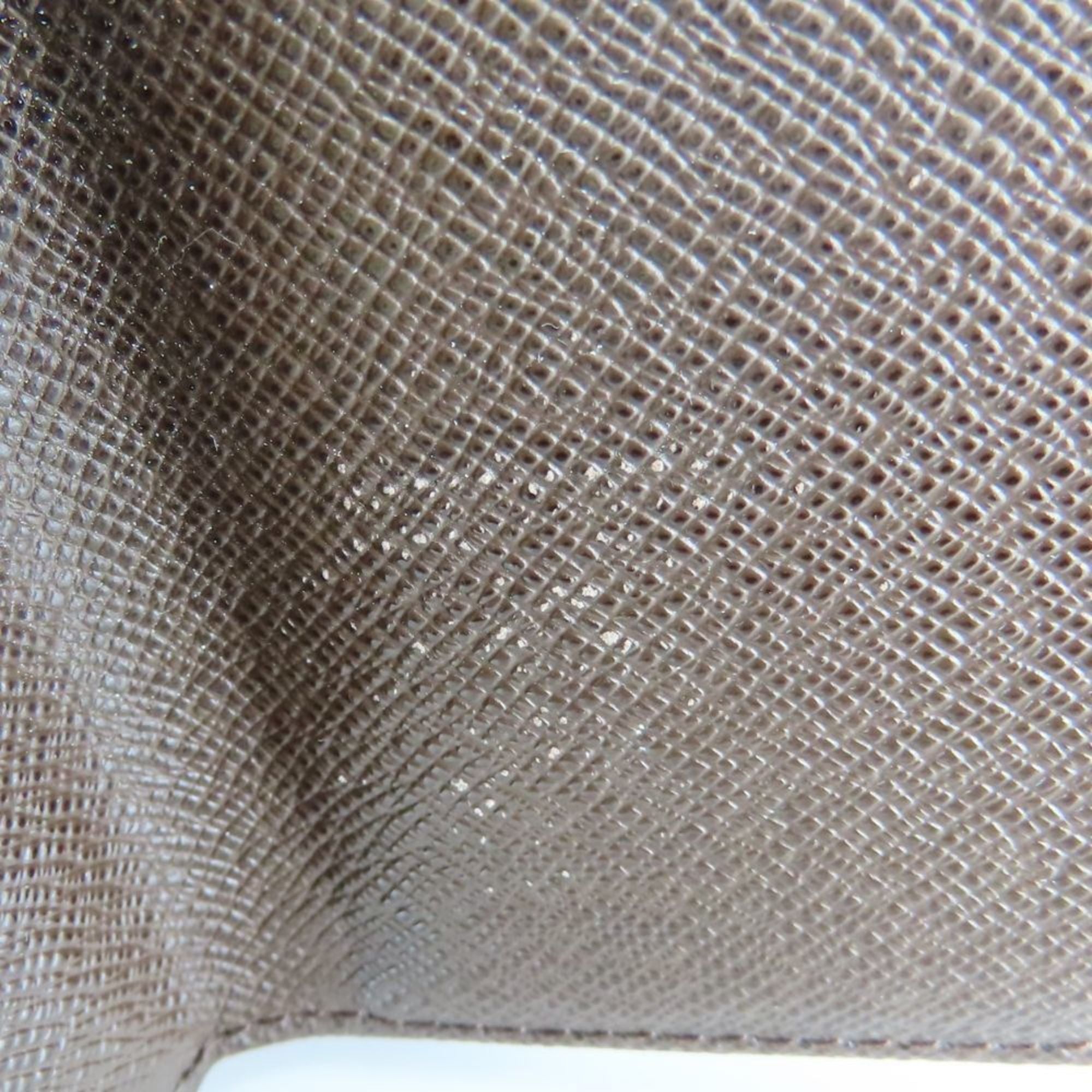 Louis Vuitton Brown Damier Canvas Ebene Damier Canvas Wallet (Tri-Fold)